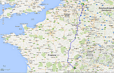 Notre parcours de Grenoble à Essen